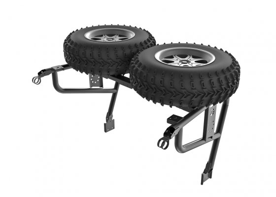 The rack for a spare wheel and canister CFMoto ZFORCE